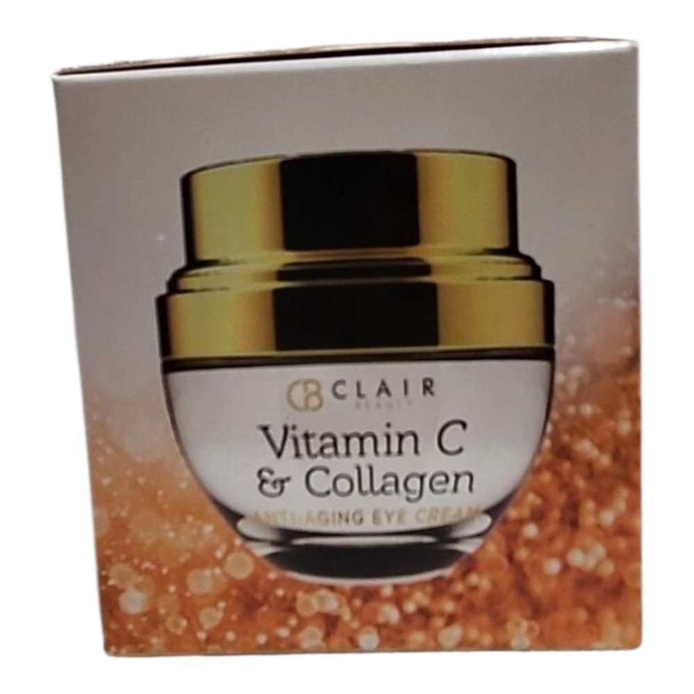 CLAIR Beauty Vitamin C Collagen Anti-Aging Eye Cream Wrimkle Reducing NEW - Picture 3 of 11
